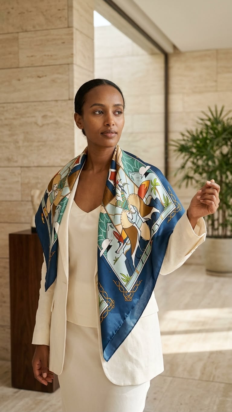 Birqiye 85×85 Scarf