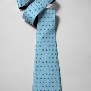 Yeneta blue silk tie product view
